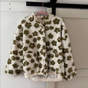 BiBi Olive Floral Puffer Jacket
